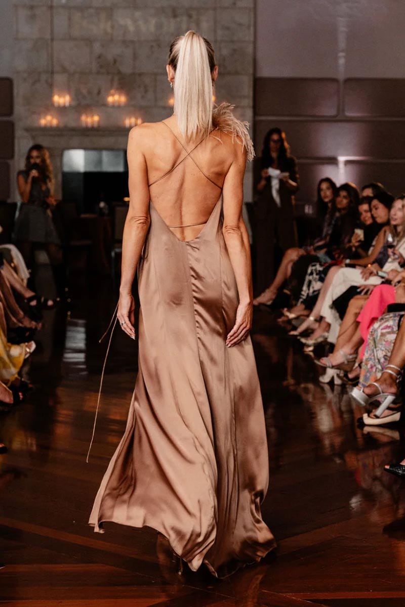 Tatev Satin Wrap Maxi Dress