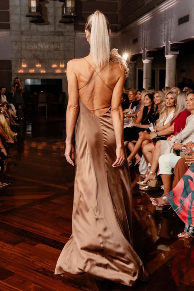 Tatev Satin Wrap Maxi Dress