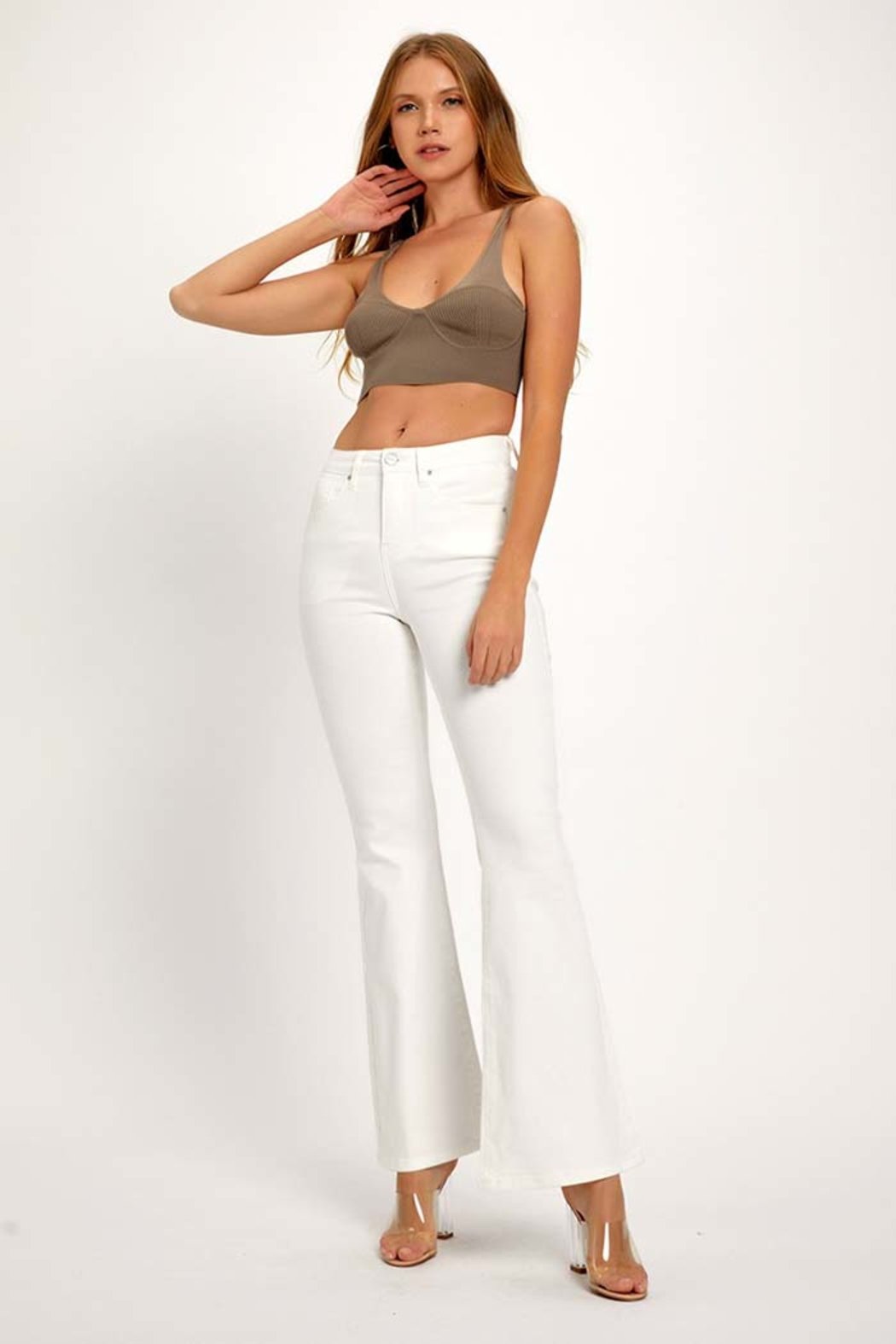 Tummy Control High Rise Flare Pants