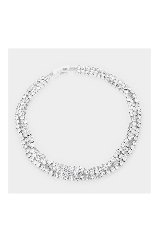 Twisted Rhinestone Bracelet