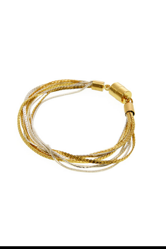 Mixed Metal Cascade Bracelet