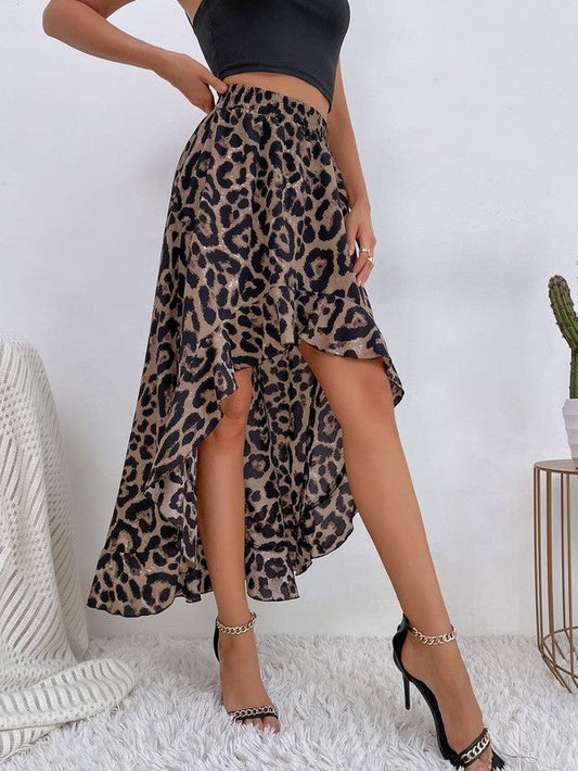 Miss Sparkling |High Low Ruffle Skirt
