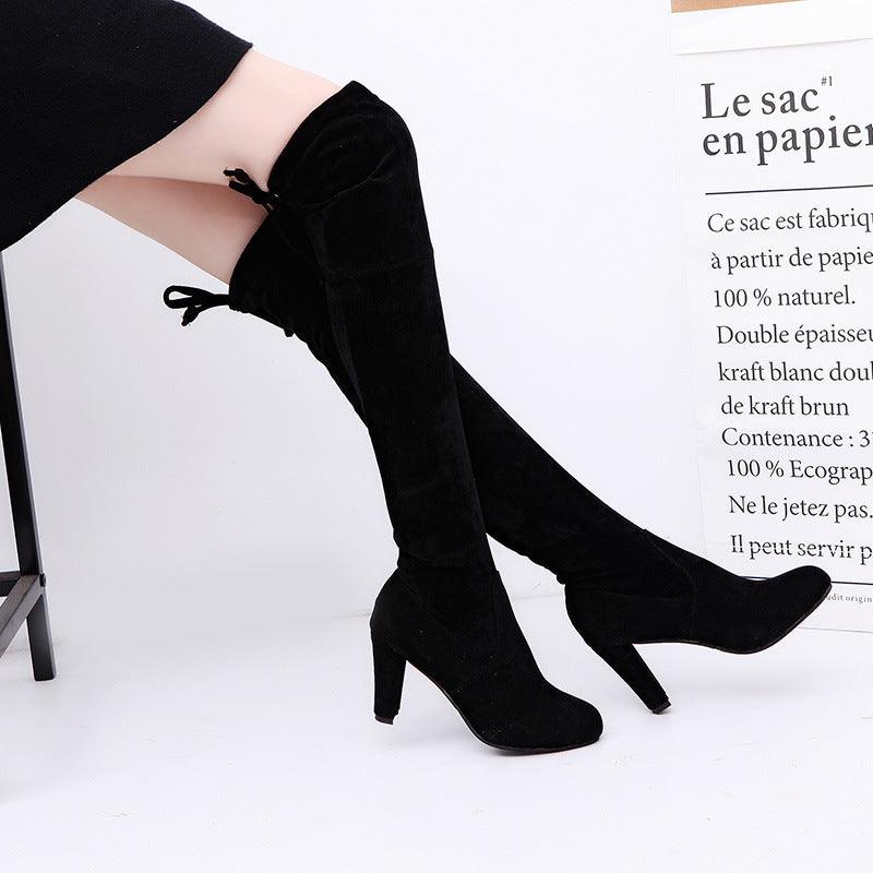 Black Knee High Boots For Women