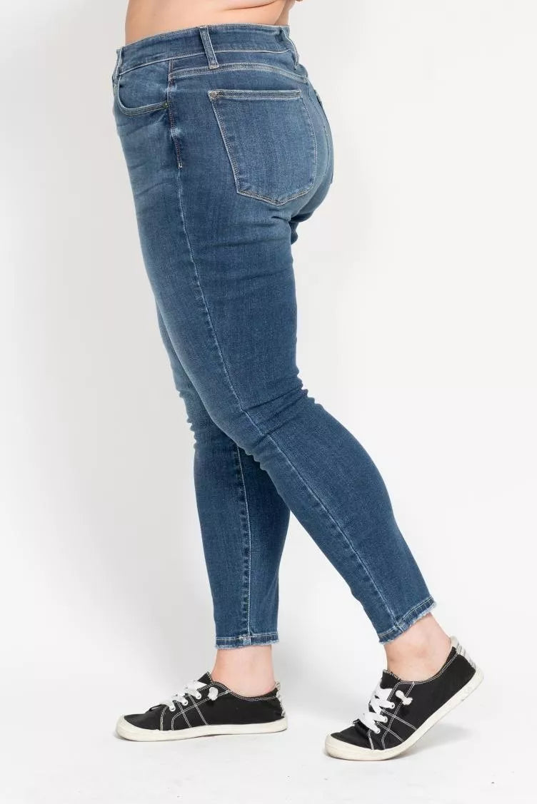 Judy Blue High Rise Button Fly Skinny Jeans Size 0-24