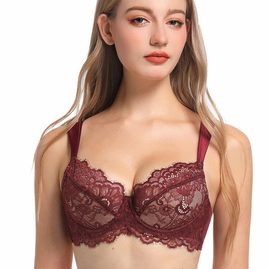 French Style Eyelash Lace Bra for Large Chest and Plus Sizes, Upper East Side, BYMANYC New York.
