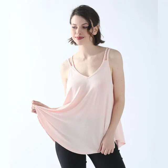 Plus Size Women's Sleeveless Floral Cotton Sling Top