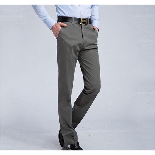 Men's Dark Gray Slim Fit Dress Pants - Multiple Sizes