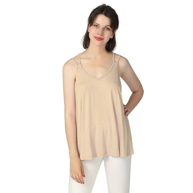 Plus Size Women's Sleeveless Floral Cotton Sling Top