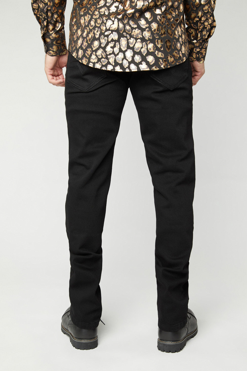 Men's Black Slim Stretch Jeans