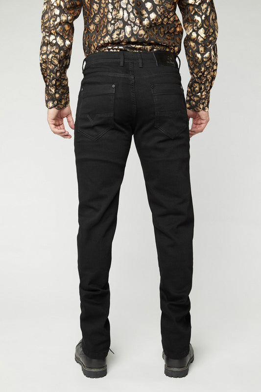 Men's Black Slim Stretch Jeans
