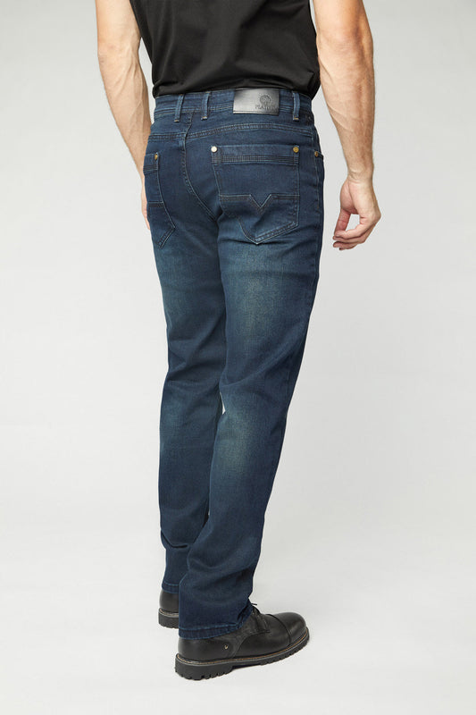 Men's Dark Blue Slim Stretch Jeans