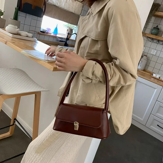 Luxury Women's  Handbag Solid Color