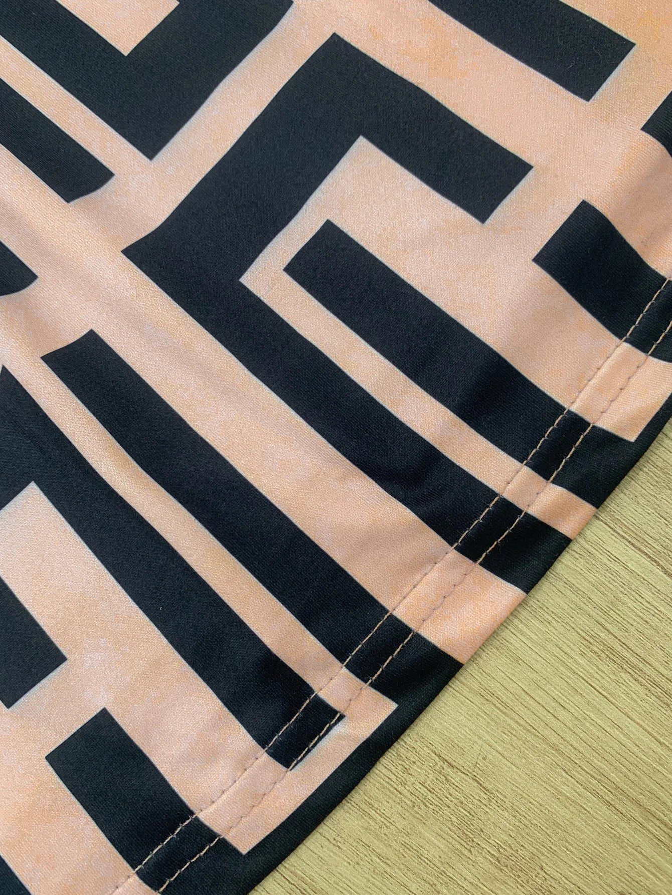 Plus Size Elegant Contrast Printed Suspender Tops