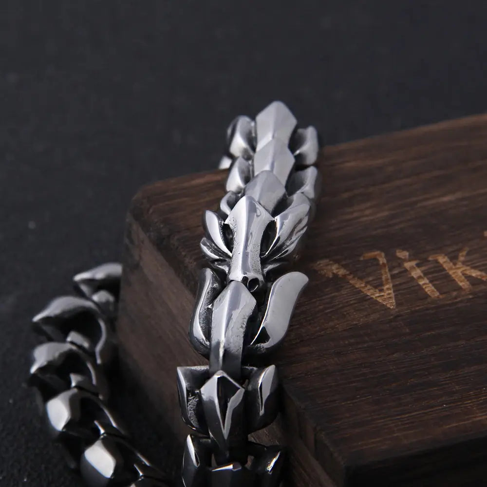 Stainless Steel Men's Viking Bracelet