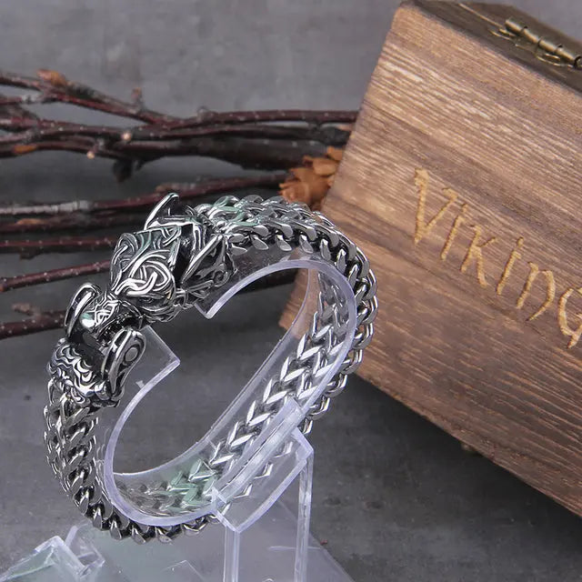 Stainless Steel Men's Viking Bracelet