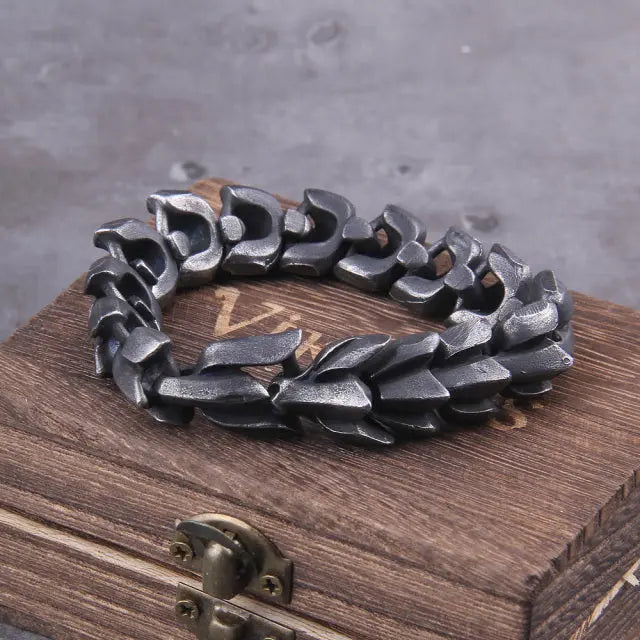Stainless Steel Men's Viking Bracelet