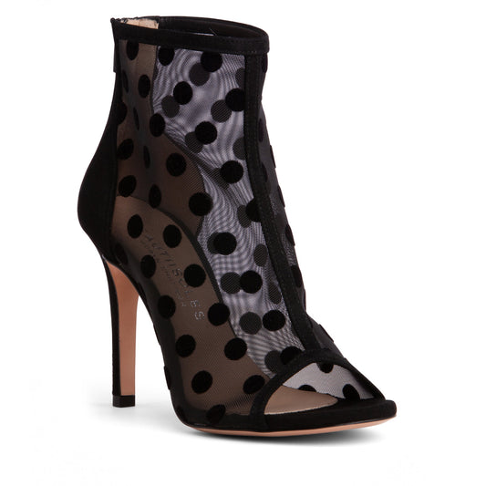 Tatiana Mesh Polka Dots Bootie