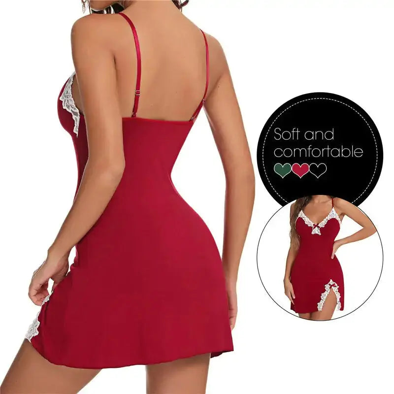 Women’s Sleeveless Lace Sleepwear – Soft & Elegant