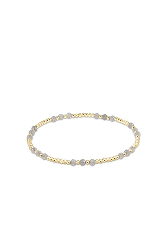 Gold Joy Gemstone 3MM Bead Bracelet