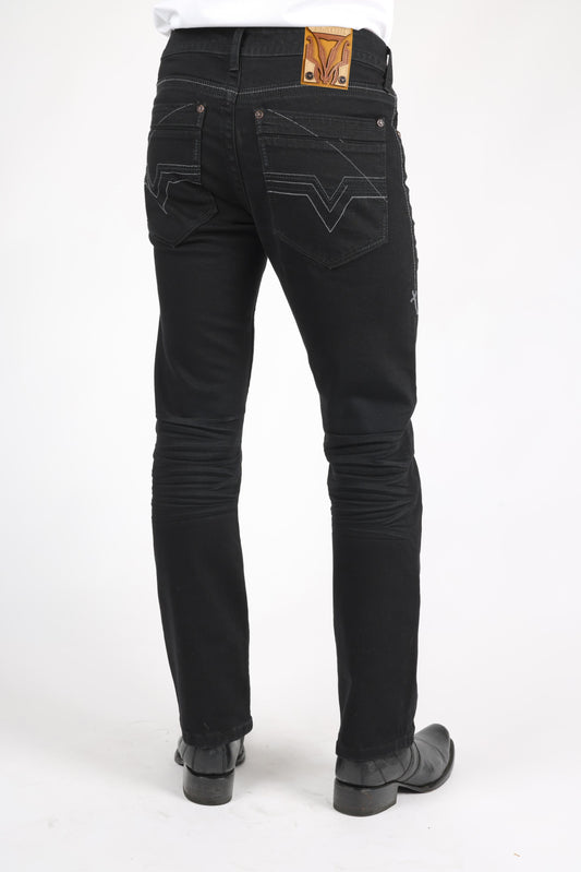 Men's Black Boot Cut Jeans