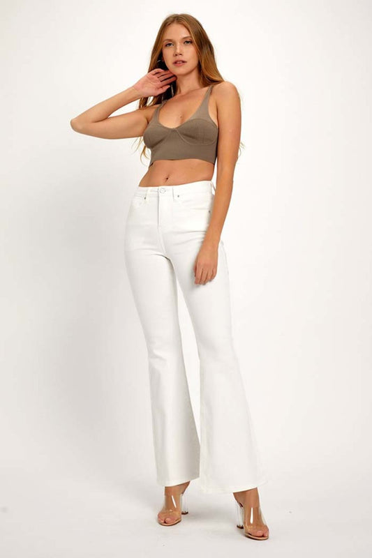 Tummy Control High Rise Flare Pants